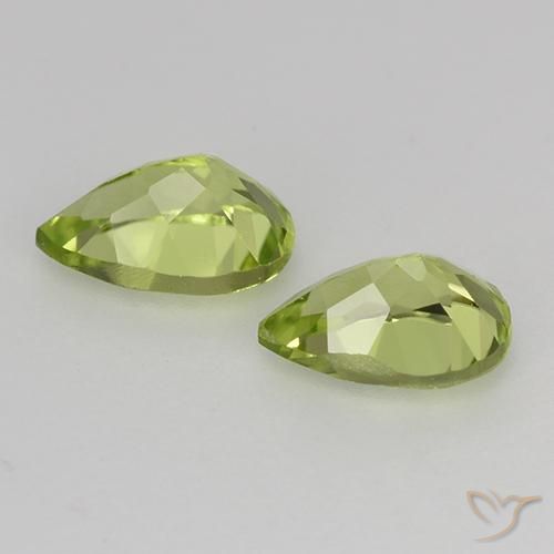 Peridot Gemstones in 6 x 4 mm (calibrated) Size for Sale, Peridot Stones in Light Green Color