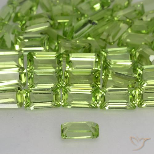 Peridot Gemstones in 5 x 3 mm (calibrated) Size for Sale, Peridot Stones in Light Lively Green Color
