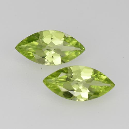 Lebendiges grün Peridot Edelstein - 0.5ct Marquiseschliff (ID: 527541)