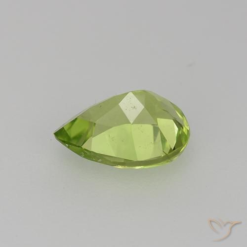 Peridot Gemstone in 7.1 x 5.2 mm Size for Sale, Peridot Stone in Medium Green Color