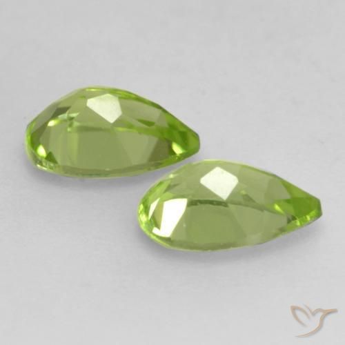 Peridot Gemstones in 6 x 4 mm (calibrated) Size for Sale, Peridot Stones in Light Lively Green Color