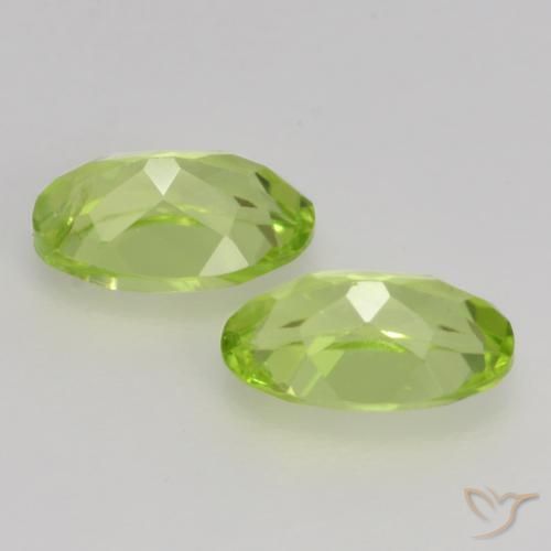 Peridot Gemstones in 6 x 4 mm (calibrated) Size for Sale, Peridot Stones in Medium Green Color