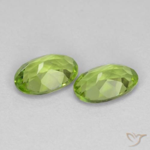 Peridot Gemstones in 6 x 4 mm (calibrated) Size for Sale, Peridot Stones in Light Lively Green Color