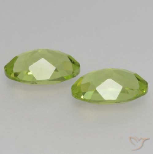 Peridot Gemstones in 6 x 4 mm (calibrated) Size for Sale, Peridot Stones in Light Lively Green Color