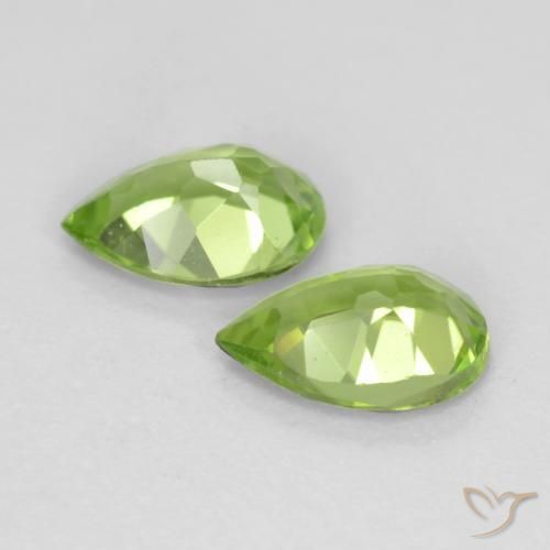 Peridot Gemstones in 6 x 4 mm (calibrated) Size for Sale, Peridot Stones in Light Lively Green Color