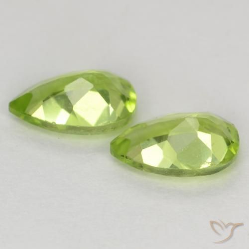 Peridot Gemstones in 6 x 4 mm (calibrated) Size for Sale, Peridot Stones in Medium Green Color