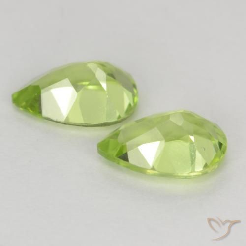 Peridot Gemstones in 6.2 x 4.3 mm Size for Sale, Peridot Stones in Light Lively Green Color