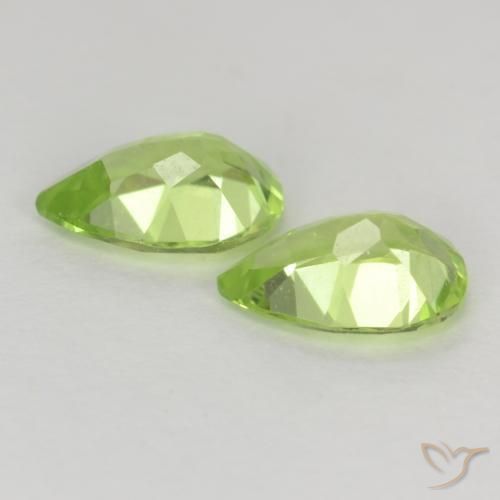 Peridot Gemstones in 6 x 4 mm (calibrated) Size for Sale, Peridot Stones in Light Lively Green Color