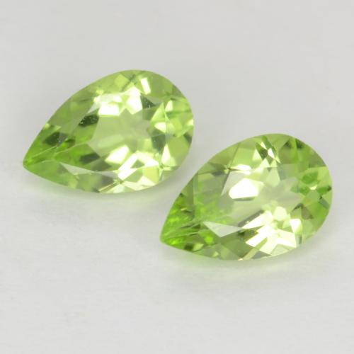 Light Lively Green Peridot Gem - 0.4ct Pear Facet (ID: 540030)