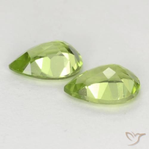 Peridot Gemstones in 6 x 4 mm (calibrated) Size for Sale, Peridot Stones in Light Green Color