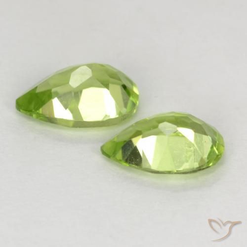 Peridot Gemstones in 6 x 4 mm (calibrated) Size for Sale, Peridot Stones in Light Green Color
