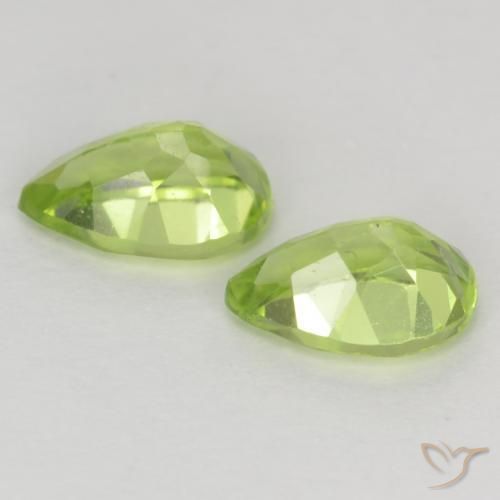 Peridot Gemstones in 6 x 4 mm (calibrated) Size for Sale, Peridot Stones in Light Green Color