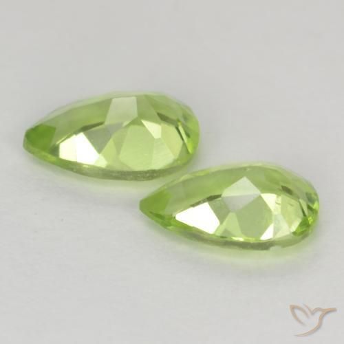 Peridot Gemstones in 6 x 4 mm (calibrated) Size for Sale, Peridot Stones in Light Green Color