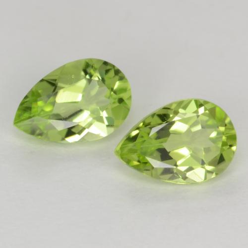 Light Lively Green Peridot Gem - 0.4ct Pear Facet (ID: 540038)