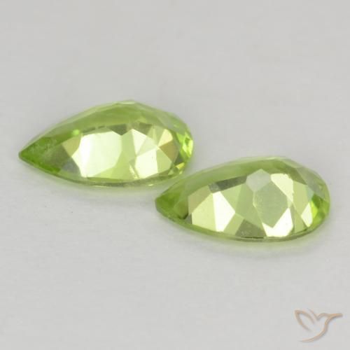 Peridot Gemstones in 6 x 4 mm (calibrated) Size for Sale, Peridot Stones in Light Green Color