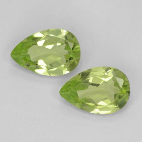 Light Lively Green Peridoto Gem - 0.4ct Sfaccettatura a pera (ID: 540633)