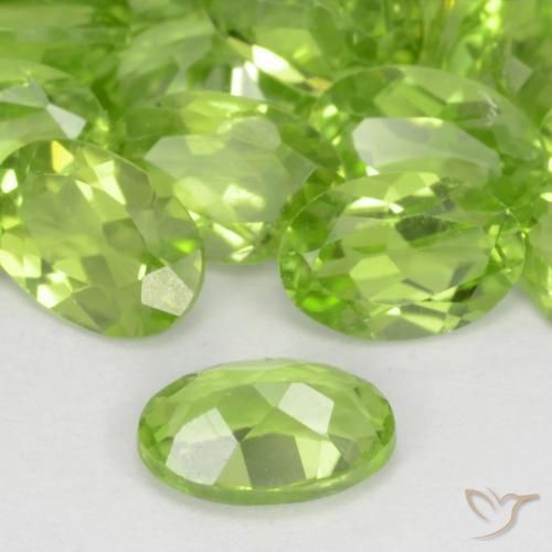 Peridot Gemstones in 6 x 4 mm (calibrated) Size for Sale, Peridot Stones in Light Lively Green Color