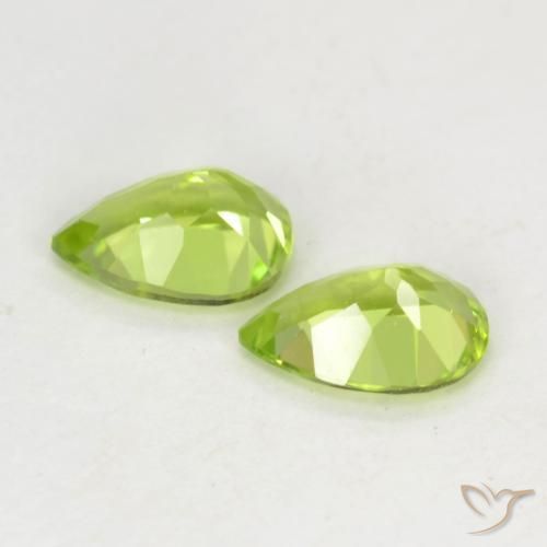 Peridot Gemstones in 6.1 x 4.2 mm Size for Sale, Peridot Stones in Lively Yellowish Green Color