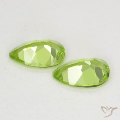 Peridot Gemstones in 6 x 4 mm (calibrated) Size for Sale, Peridot Stones in Light Green Color