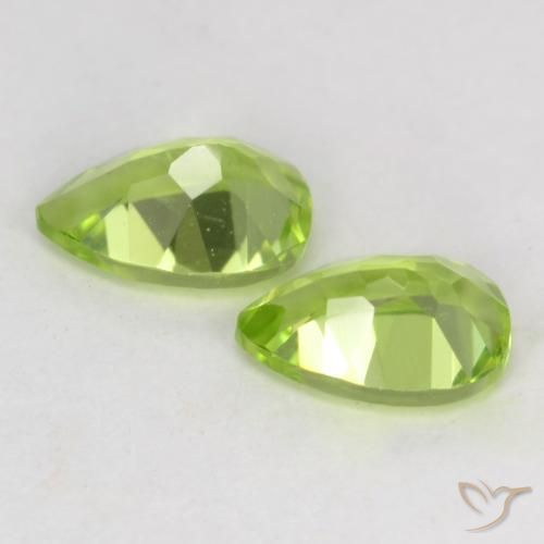 Peridot Gemstones in 6 x 4.2 mm Size for Sale, Peridot Stones in Light Lively Green Color