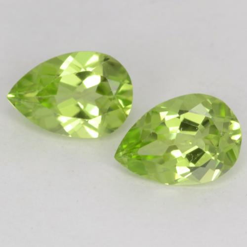 Light Lively Green Peridot Gem - 0.4ct Pear Facet (ID: 542551)