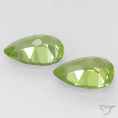 Peridot Gemstones in 6 x 4 mm (calibrated) Size for Sale, Peridot Stones in Light Lively Green Color