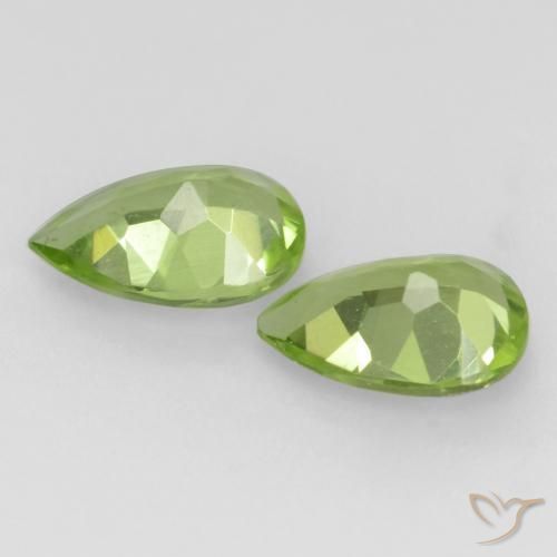 Peridot Gemstones in 6 x 4 mm (calibrated) Size for Sale, Peridot Stones in Light Lively Green Color