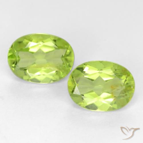 2.7 ct Oval Cut Peridot, 8 x 5.9 mm From China, Photo A