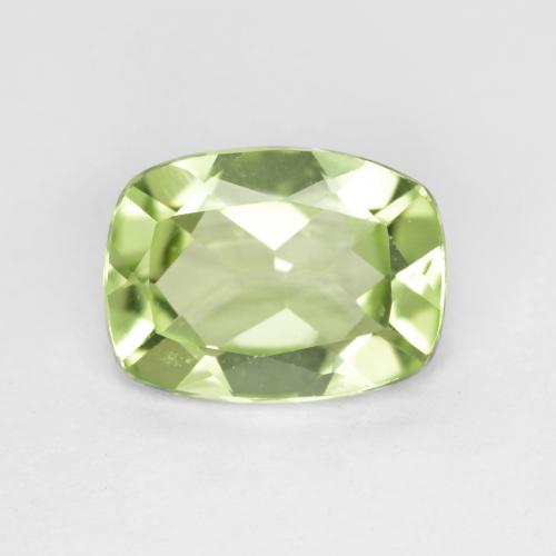 Light Green Peridot Gem - 1.1ct Cushion-Cut (ID: 554093)