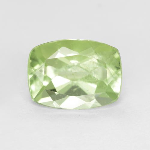 Pale Lime Green Peridot Gem - 1.3ct Cushion-Cut (ID: 554094)