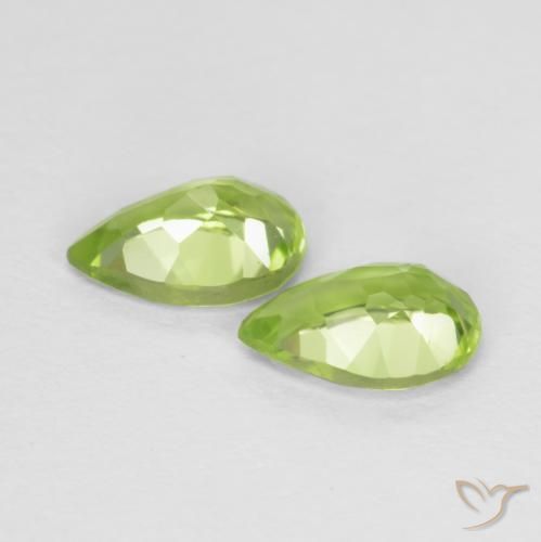 Peridot Gemstones in 6 x 4 mm (calibrated) Size for Sale, Peridot Stones in Medium Green Color
