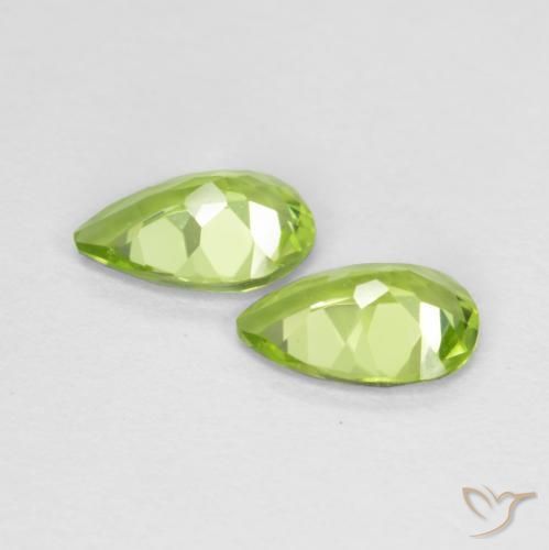 Peridot Gemstones in 6.1 x 4.3 mm Size for Sale, Peridot Stones in Light Lively Green Color
