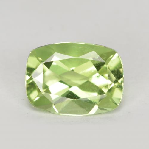 Verde vivo claro Peridoto Gema - 1.4ct Corte en Forma Cojín (ID: 555829)