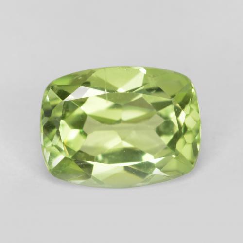 Verde vivo claro Peridoto Gema - 1.3ct Corte en Forma Cojín (ID: 555831)