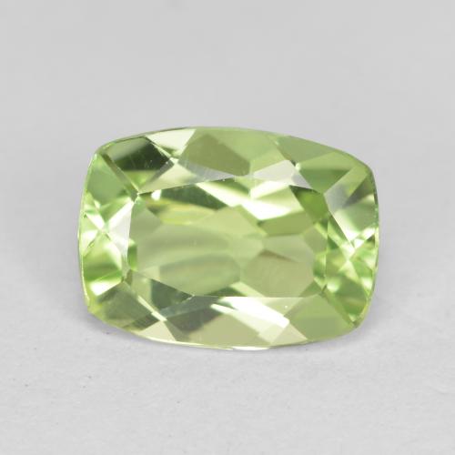 1.25 ct Cushion Cut Peridot, 8.1 x 6 mm From China, Photo A