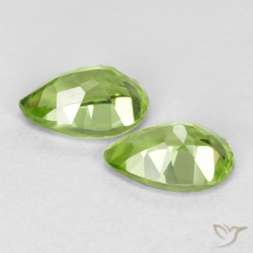 Peridot Gemstones in 6 x 4 mm (calibrated) Size for Sale, Peridot Stones in Light Lively Green Color