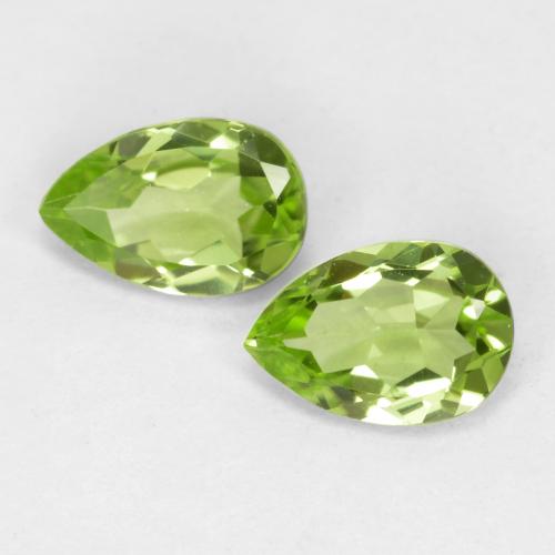 Light Lively Green Peridot Gem - 0.4ct Pear Facet (ID: 556006)