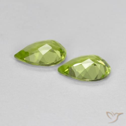 Peridot Gemstones in 6 x 4 mm (calibrated) Size for Sale, Peridot Stones in Medium Green Color