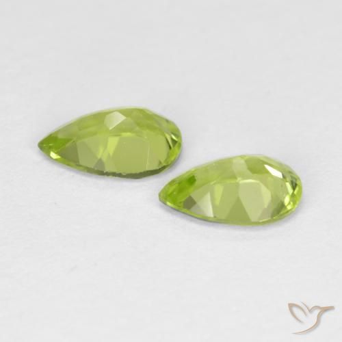 Peridot Gemstones in 6 x 4 mm (calibrated) Size for Sale, Peridot Stones in Medium Green Color