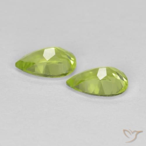 Peridot Gemstones in 6 x 4 mm (calibrated) Size for Sale, Peridot Stones in Medium Green Color