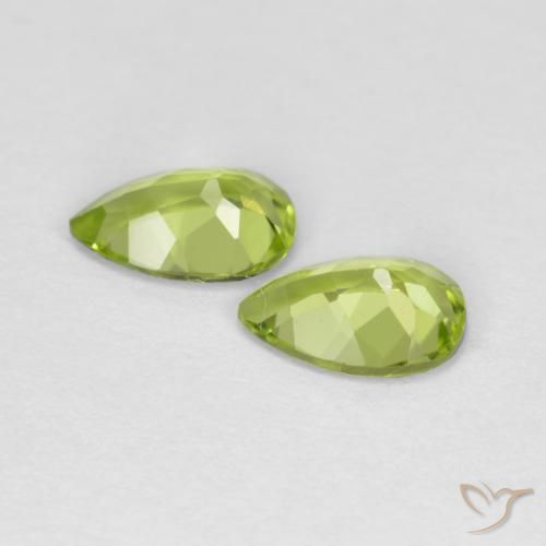 Peridot Gemstones in 6 x 4 mm (calibrated) Size for Sale, Peridot Stones in Medium Green Color