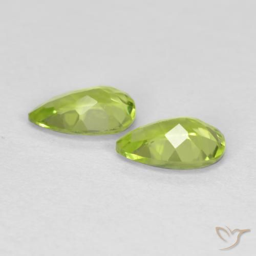 Peridot Gemstones in 6 x 4 mm (calibrated) Size for Sale, Peridot Stones in Medium Green Color