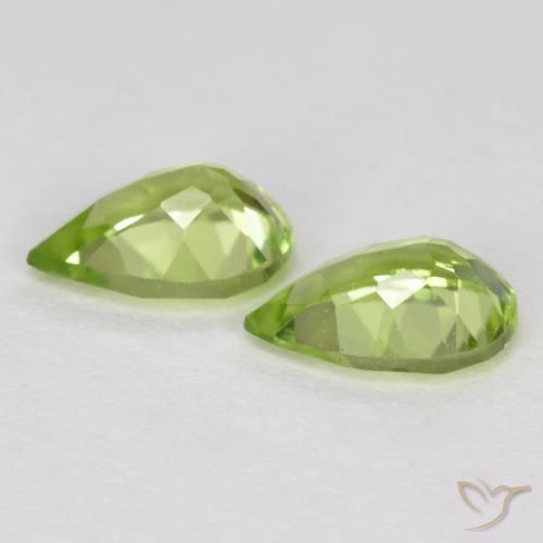 Peridot Gemstones in 6 x 4 mm (calibrated) Size for Sale, Peridot Stones in Light Lively Green Color