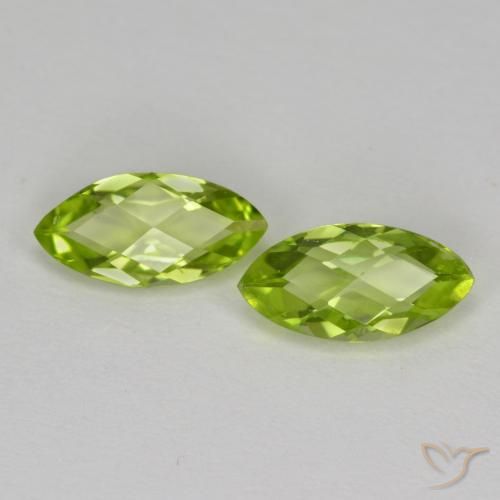 1.21ctw Natural Medium Green Peridot, Marquise, VVS-VS