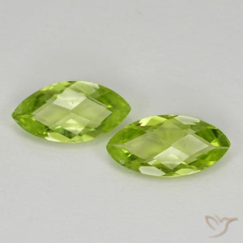 1.06ctw Natural Medium Green Peridot, Marquise, VVS-VS