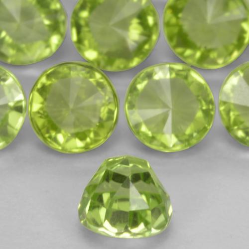 Lebendiges grün Peridot Edelstein - 0.4ct Fancy Bicone (ID: 572096)