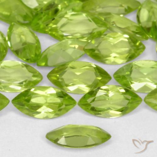 Peridot Gemstones in 6.1 x 3.1 mm Size for Sale, Peridot Stones in Lively Green Color