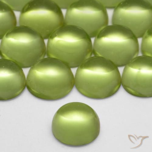 Peridot Gemstones in 4 mm (calibrated) Size for Sale, Peridot Stones in Lively Green Color