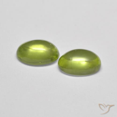 Peridot Gemstones in 6.1 x 4.2 mm Size for Sale, Peridot Stones in Earth Green Color