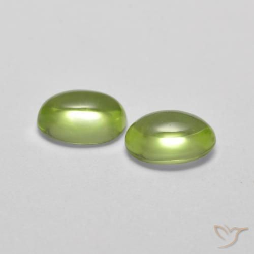Peridot Gemstones in 6 x 4 mm (calibrated) Size for Sale, Peridot Stones in Earth Green Color